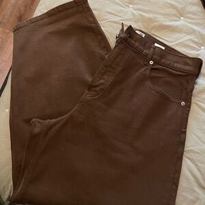 Everlane Way-High Barrel Leg Curve Jean - Cocoa